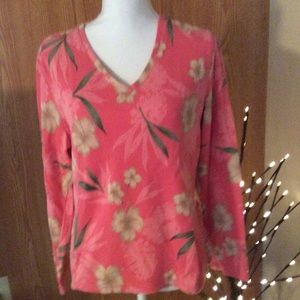 Jamaica Bay pink flowered long sleeved tee…